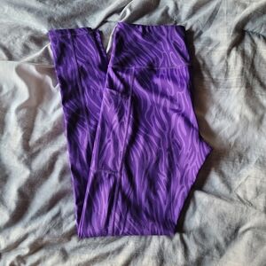 Constantly Varied Gear CVG FULL LENGTH Purple Safari Leggings Sz Small
